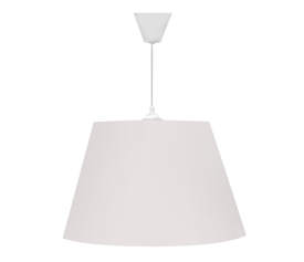Φωτιστικό οροφής Elanor υφασμάτινο μονόφωτο χρώμα λευκό 37x21x70εκ.