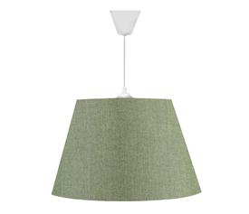 Φωτιστικό οροφής Elanor υφασμάτινο μονόφωτο χρώμα κυπαρισσί 37x21x70εκ.