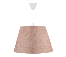 Φωτιστικό οροφής Elanor υφασμάτινο μονόφωτο χρώμα ροζ 37x21x70εκ.