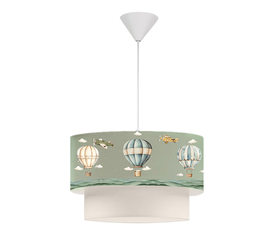 Φωτιστικό οροφής Goofy υφασμάτινο μονόφωτο με χαριτωμένα αερόστατα 30x20x70εκ.