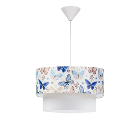 Φωτιστικό οροφής Goofy υφασμάτινο μονόφωτο με χαριτωμένες πεταλούδες 30x20x70εκ.