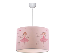 Φωτιστικό οροφής Goofy υφασμάτινο μονόφωτο με χαριτωμένες μπαλαρίνες 28x21x70εκ.
