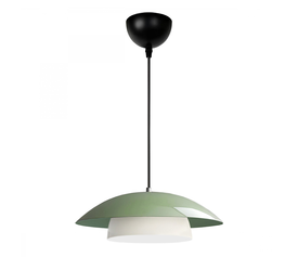 Φωτιστικό οροφής Eliora E27 μεταλλικό μονόφωτο χρώμα μέντα Ø36x100εκ.