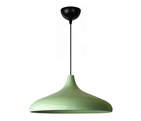 Φωτιστικό οροφής Lela E27 μεταλλικό μονόφωτο χρώμα μέντα Ø31x100εκ.