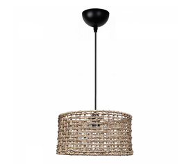 Φωτιστικό οροφής Montela E27 από σχοινί μονόφωτο χρώμα φυσικό Ø30x70εκ.