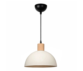 Φωτιστικό οροφής Talis E27 μεταλλικό μονόφωτο χρώμα κρεμ Ø25x100εκ.