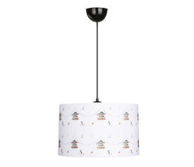 Φωτιστικό οροφής Tale E27 ύφασμα PVC μονόφωτο πολύχρωμο Ø33x70εκ.