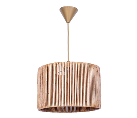 Φωτιστικό οροφής Zale Ε27 χάρτινο μονόφωτο χρώμα φυσικό 28x28x65εκ.