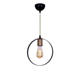 Φωτιστικό οροφής Liona E27 μεταλλικό μονόφωτο χρώμα μαύρο 25x10x70εκ.