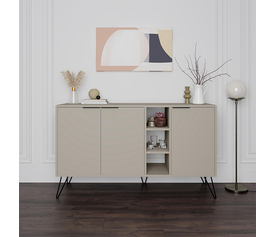 Μπουφές Clara χρώμα sandstone 142x35,6x83εκ.