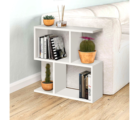 Βοηθητικό τραπεζάκι Homemania χρώμα λευκό 60x20x60εκ.