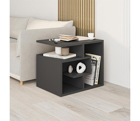 Βοηθητικό τραπεζάκι Labirent χρώμα ανθρακί 54x40x45εκ.