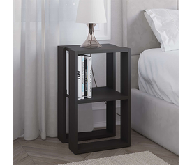 Κομοδίνο - τραπεζάκι βοηθητικό Lonie χρώμα ανθρακί 34x30x55εκ.