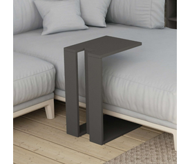 Τραπεζάκι βοηθητικό Muju χρώμα ανθρακί 30x40x57εκ.