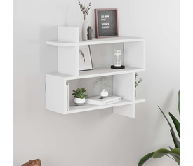 Ραφιέρα τοίχου Paralel χρώμα λευκό 70x22x65εκ.