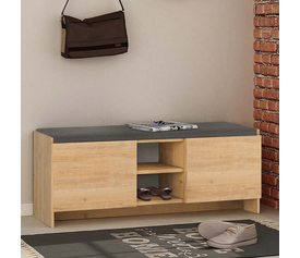 Παπουτσοθήκη Zulla χρώμα φυσικό οξιάς 110x37x43εκ.