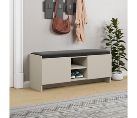 Παπουτσοθήκη Zulla χρώμα sandstone 110x37x43εκ.