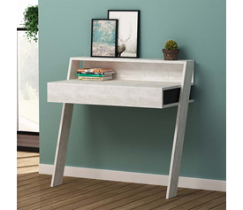 Γραφείο εργασίας Cowork χρώμα λευκό αντικέ 94x50x91εκ.