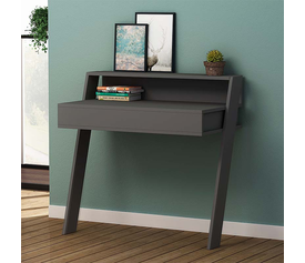 Γραφείο εργασίας Cowork χρώμα ανθρακί 94x50x91εκ.