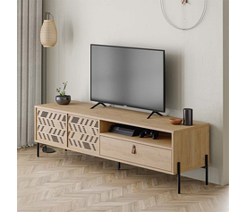 Έπιπλο τηλεόρασης Dionysos χρώμα φυσικό οξιάς 170x45x48,6εκ.