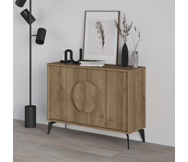 Μπουφές Gora χρώμα ανοιχτό καρυδί 110x35,6x82εκ.