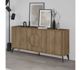 Μπουφές Gora χρώμα ανοιχτό καρυδί 180x35,6x82εκ.