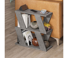 Τραπεζάκι βοηθητικό Lazena χρώμα γκρι ρετρό 60x22x57εκ.