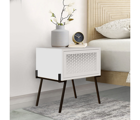 Κομοδίνο Naive χρώμα λευκό 48x34x51εκ.