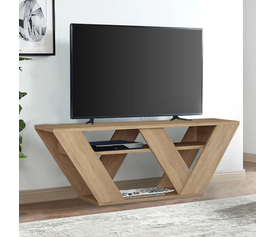 Έπιπλο τηλεόρασης Pipralla χρώμα φυσικό οξιάς 110x30x40εκ.