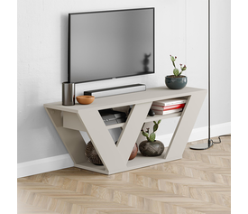 Έπιπλο τηλεόρασης Pipralla χρώμα sandstone 110x30x40εκ.