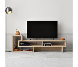 Έπιπλο τηλεόρασης Tetra χρώμα φυσικό οξιάς 136,7x40x42εκ.