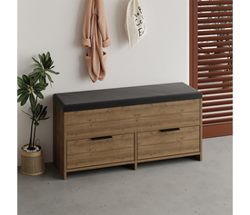 Παπουτσοθήκη Cove χρώμα ανοιχτό καρυδί 106x34x51,5εκ.