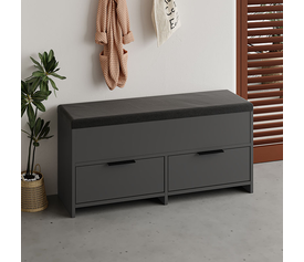 Παπουτσοθήκη Cove χρώμα ανθρακί 106x34x51,5εκ.