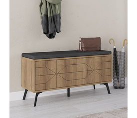 Παπουτσοθήκη Dune χρώμα ανοιχτό καρυδί 107x35x55εκ.