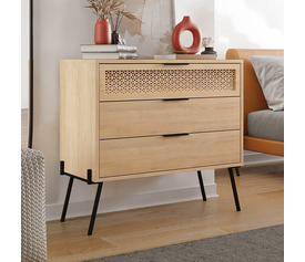 Συρταριέρα Naive χρώμα sapphire oak 93,1x40x83,1εκ.