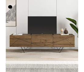 Έπιπλο τηλεόρασης Jakomen χρώμα ανοιχτό καρυδί 160x36,8x43εκ.