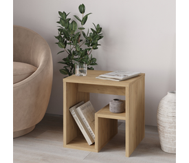 Τραπεζάκι βοηθητικό - Κομοδίνο Bon χρώμα φυσικό οξιάς 40x35x40εκ.
