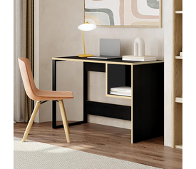 Γραφείο εργασίας Cubo χρώμα black wood 110x50x75εκ.