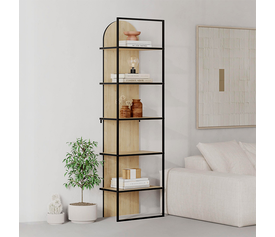 Βιβλιοθήκη Archy χρώμα sapphire oak 53x31,7x180εκ.