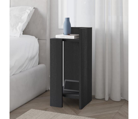 Κομοδίνο Elos δεξί χρώμα black wood 25x27x60εκ.