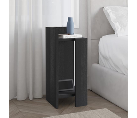 Κομοδίνο Elos αριστερό χρώμα black wood 25x27x60εκ.