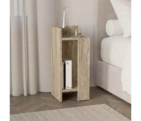 Κομοδίνο Elos αριστερό χρώμα travertine 25x27x60εκ.