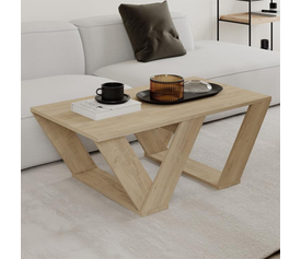 Τραπεζάκι σαλονιού Pipra χρώμα sapphire oak 110x60x40εκ.