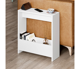 Τραπεζάκι βοηθητικό Simpi χρώμα λευκό 55x20x60εκ.