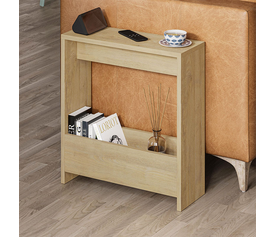 Τραπεζάκι βοηθητικό Simpi χρώμα sapphire oak 55x20x60εκ.