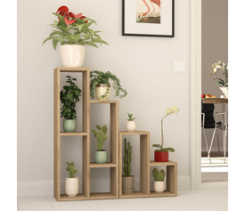 Ραφιέρα - Ανθοστήλη Sule χρώμα sapphire oak 84x20x89εκ.