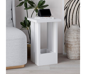 Τραπεζάκι βοηθητικό Tasos χρώμα λευκό 30x30x50,3εκ.