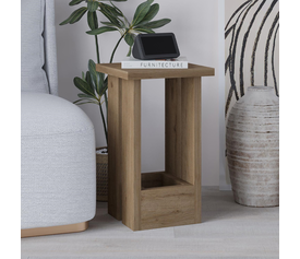 Τραπεζάκι βοηθητικό Tasos χρώμα sepet oak 30x30x50,3εκ.