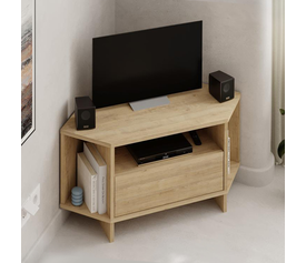 Έπιπλο τηλεόρασης γωνιακό Viva χρώμα sapphire oak 95,7x35,4x45εκ.