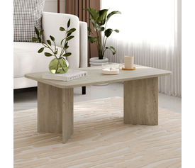 Τραπεζάκι σαλονιού Sam χρώμα neo travertine 100x60x41,8εκ.